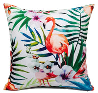 Flamingo Pattern Waterproof Outdoor & Indoor Cushions Hollowfibre Filled Weather-Resistant Decorative Patio Garden Cushions by OLIVIA ROCCO
