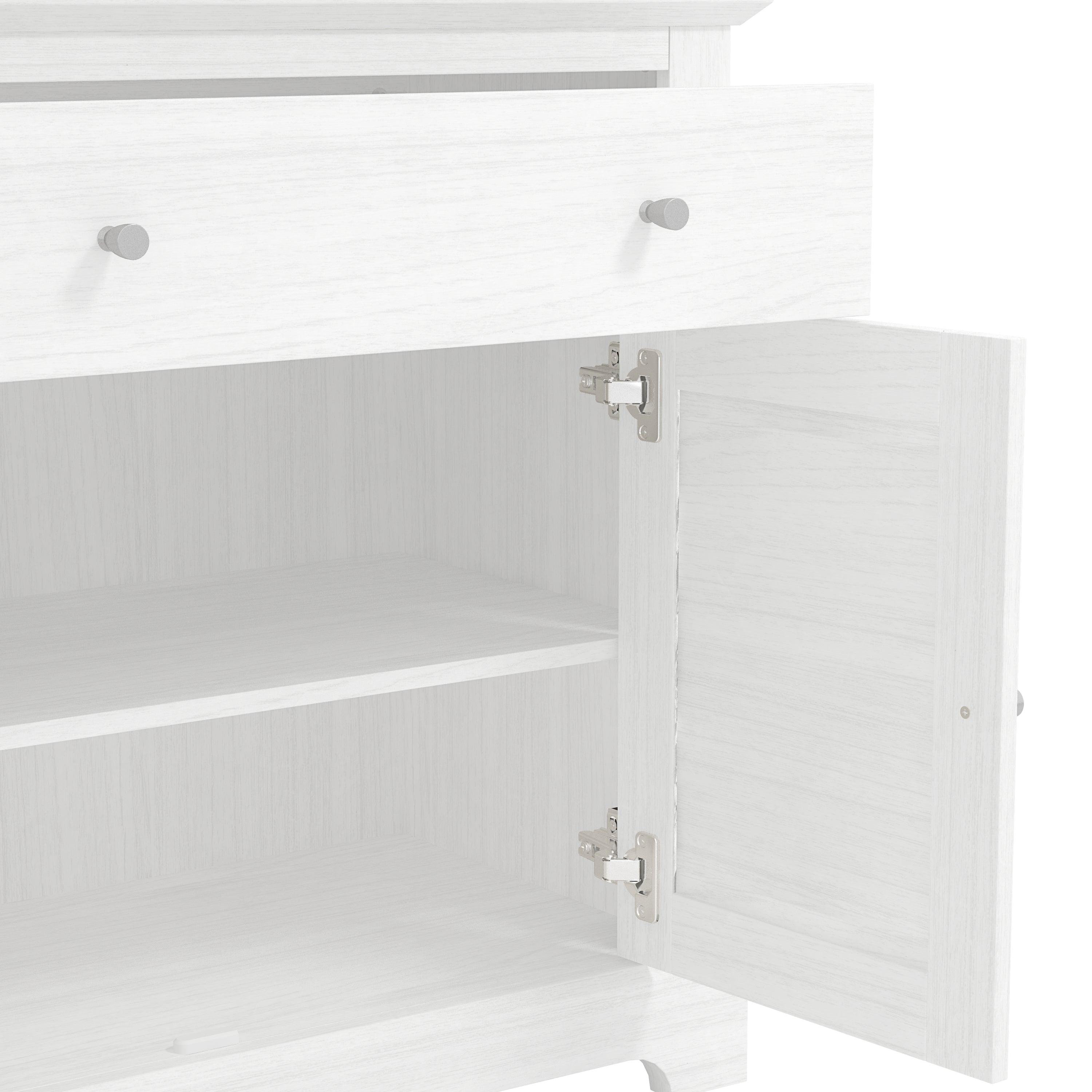 Salcombe Sideboard White 2 Doors 2 Shelves 1 Drawer