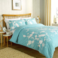 Floral Trail Duvet Set Luxurious Cotton Rich Soft Bedding with Elegant Botanical Design in Single Double King and Super King Sizes OEKO-TEX Certified by OLIVIA ROCCO
