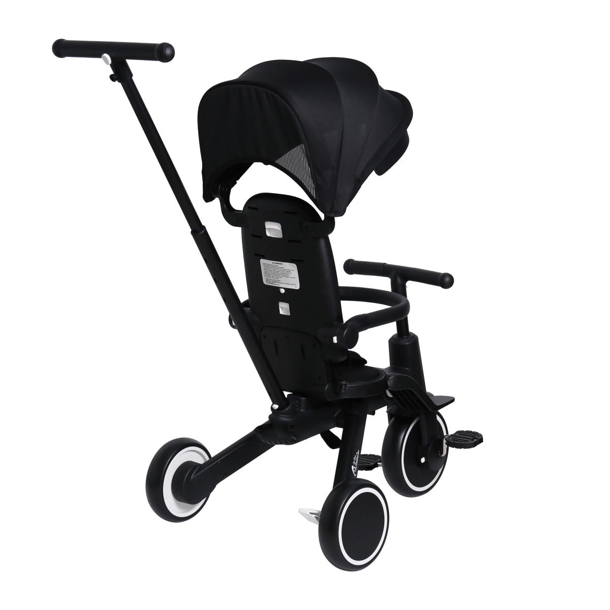 Foryourlittleone Xplor 6 in 1 Foldable Trike - Jet Black (10m-5y)