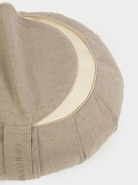 Yoga Studio Organic Buckwheat Round Linen Meditation Zafu Cushion