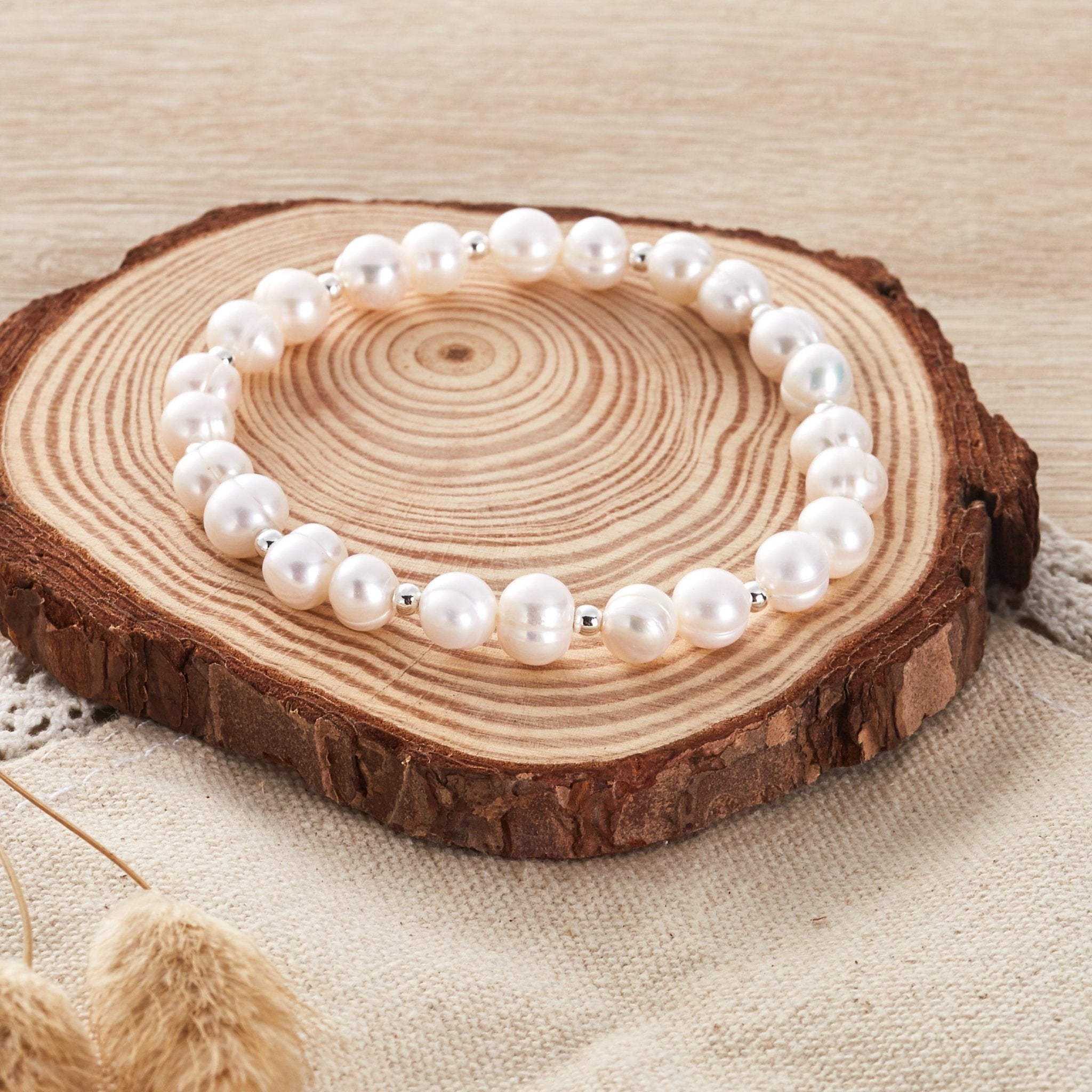 Freshwater Baroque Pearl Stretch Bracelet