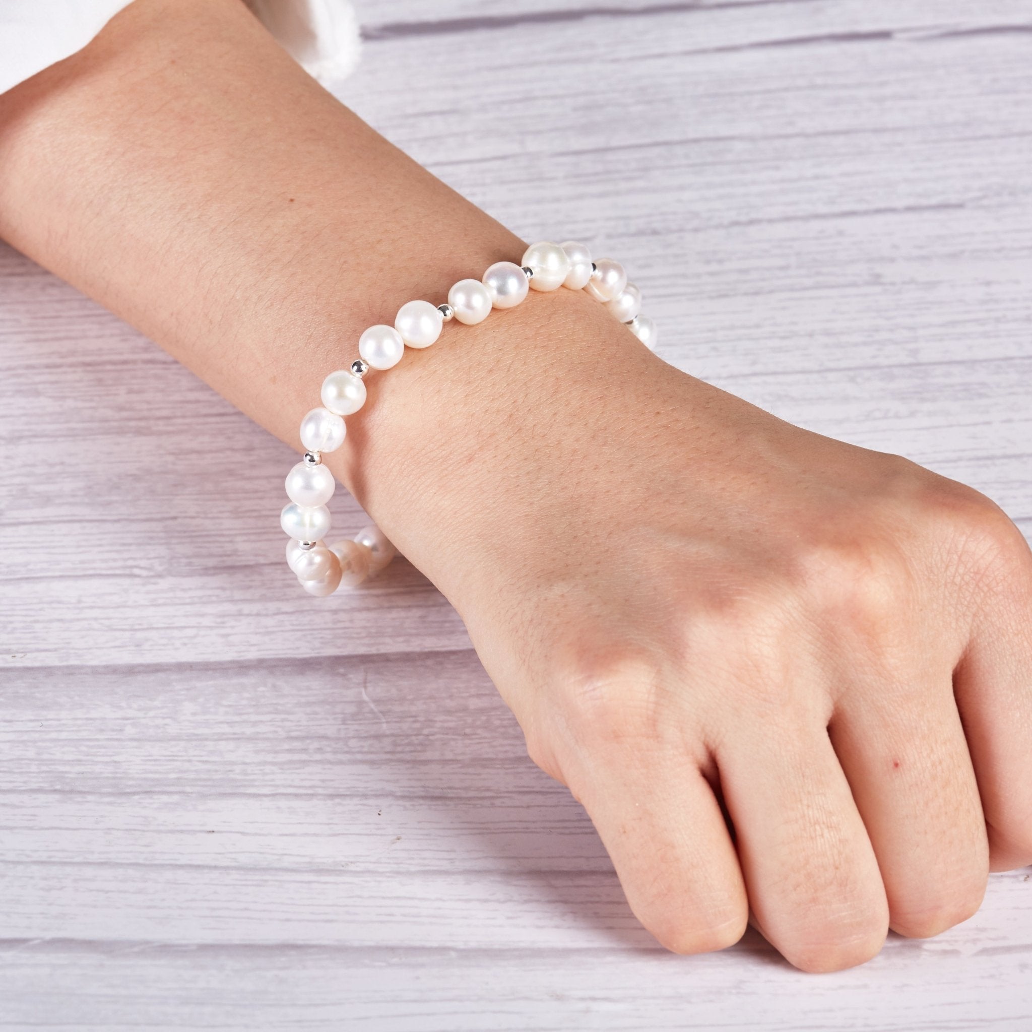 Freshwater Baroque Pearl Stretch Bracelet
