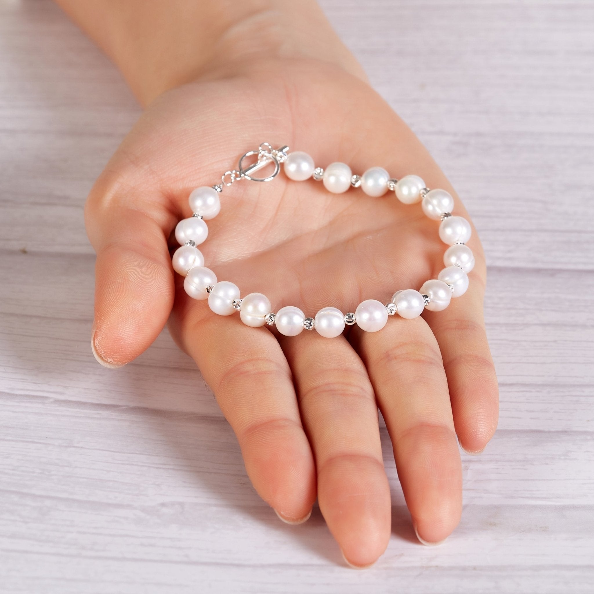 Freshwater Baroque Pearl T-Bar Bracelet