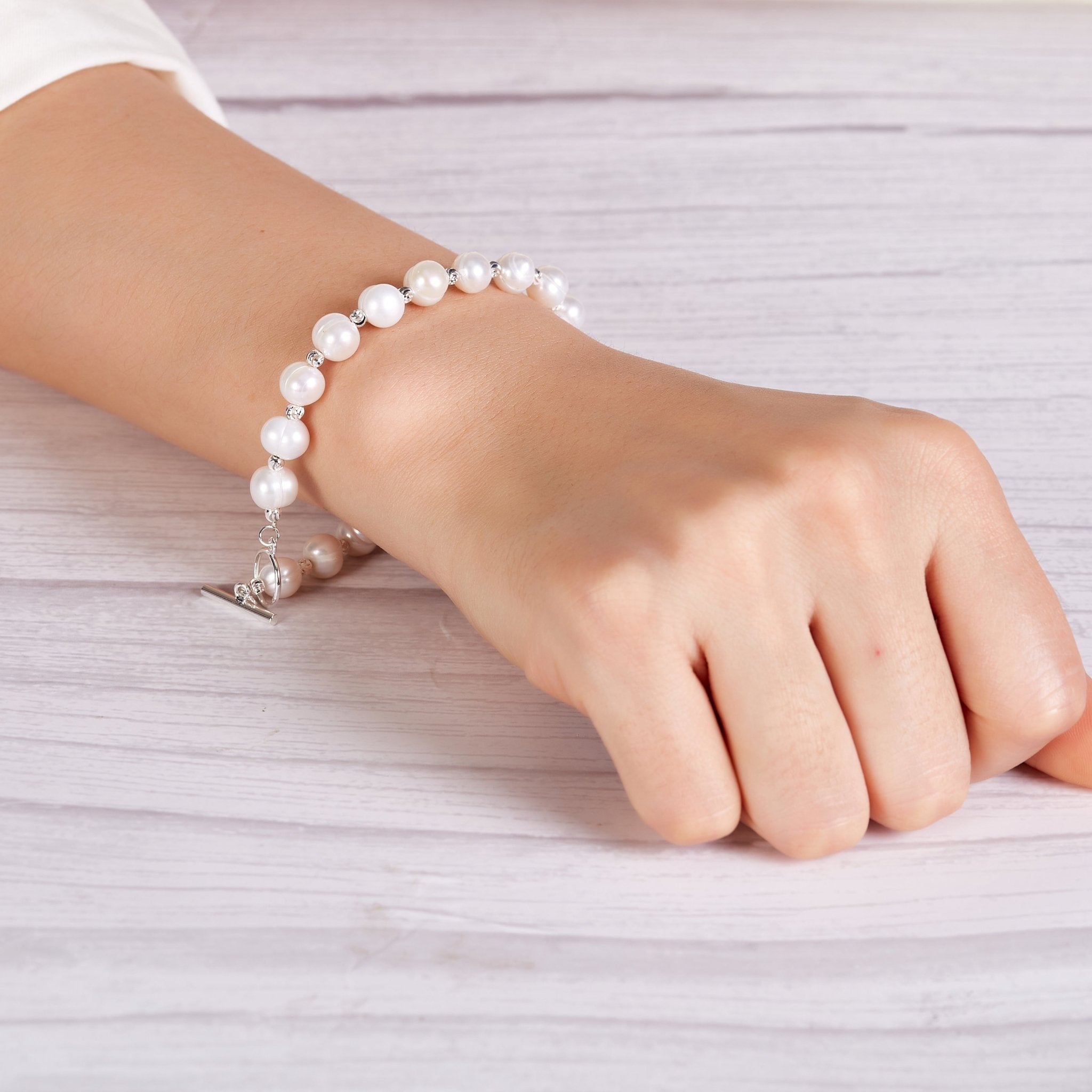 Freshwater Baroque Pearl T-Bar Bracelet