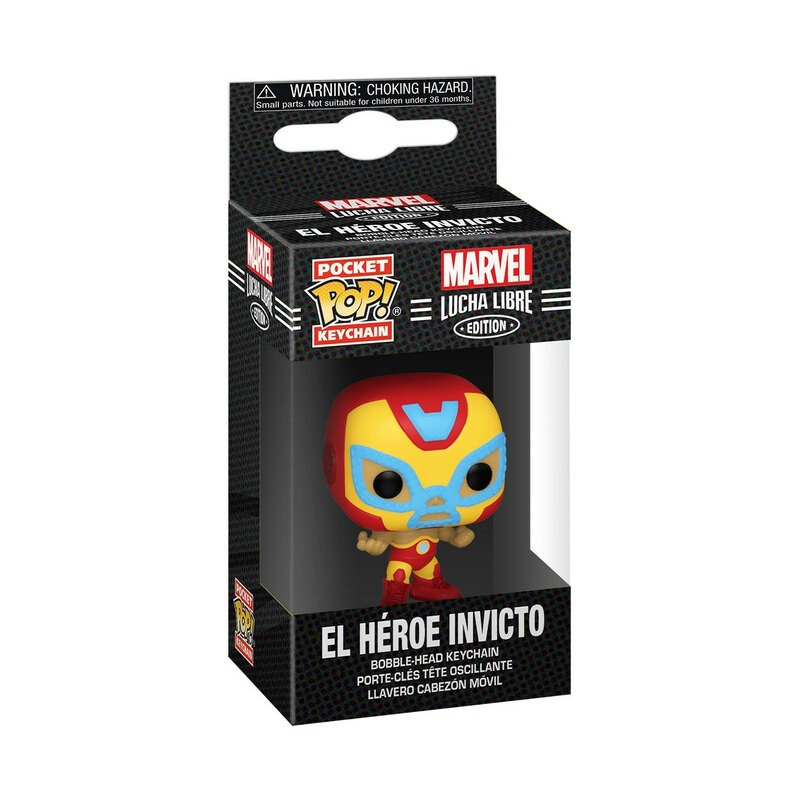 Funko Pocket POP! Marvel Lucha Libre Iron Man Keychain