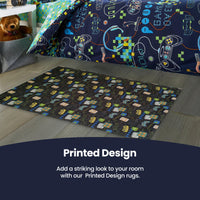 Gamer Printed Rug Modern Non-Slip Soft Durable Floor Rug for Living Room Bedroom Hallway & Office by OLIVIA ROCCO