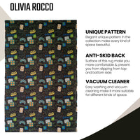 Gamer Printed Rug Modern Non-Slip Soft Durable Floor Rug for Living Room Bedroom Hallway & Office by OLIVIA ROCCO
