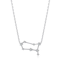Gemini Star Sign Zodiac Constellation Necklace with Zircondia® Crystals
