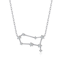 Gemini Star Sign Zodiac Constellation Necklace with Zircondia® Crystals