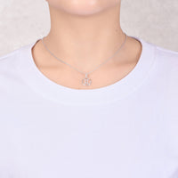 Gemini Star Sign Zodiac Necklace with Zircondia® Crystals