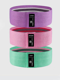 Yoga Studio Resistance Hip Bands - 3 Pack