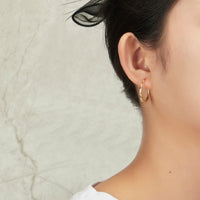 Gold Plated 20mm Hoop Earrings