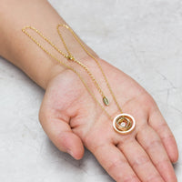 Gold Plated Always My Mother Quote Necklace Created with Zircondia® Crystals