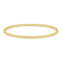 Gold Plated Beaded Stretch Bracelet