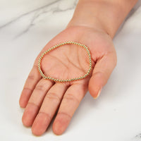 Gold Plated Beaded Stretch Bracelet