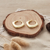 Gold Plated Chunky Hoop Earrings