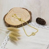 Gold Plated Circle of Life Friendship Bracelet Created with Zircondia® Crystals