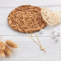 Gold Plated Cross Necklace