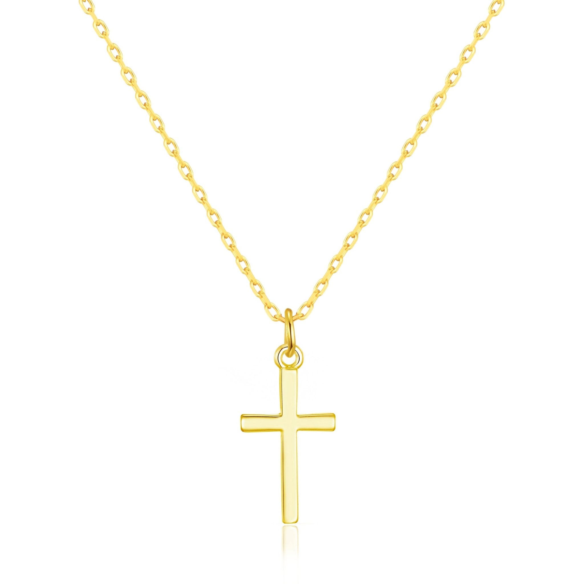 Gold Plated Cross Necklace