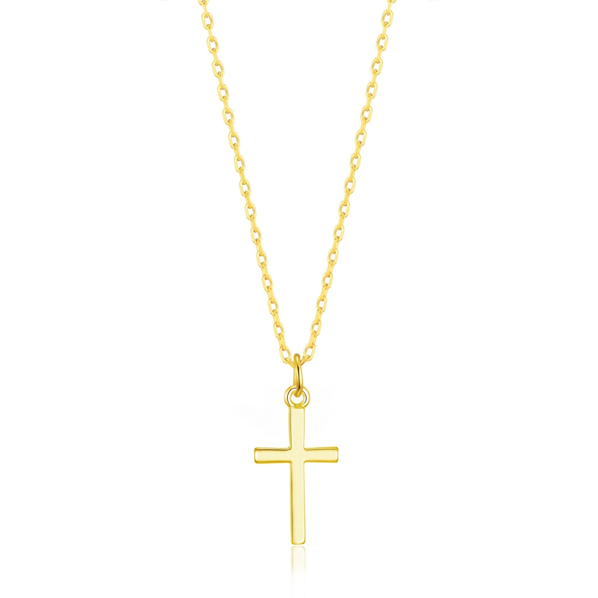 Gold Plated Cross Necklace