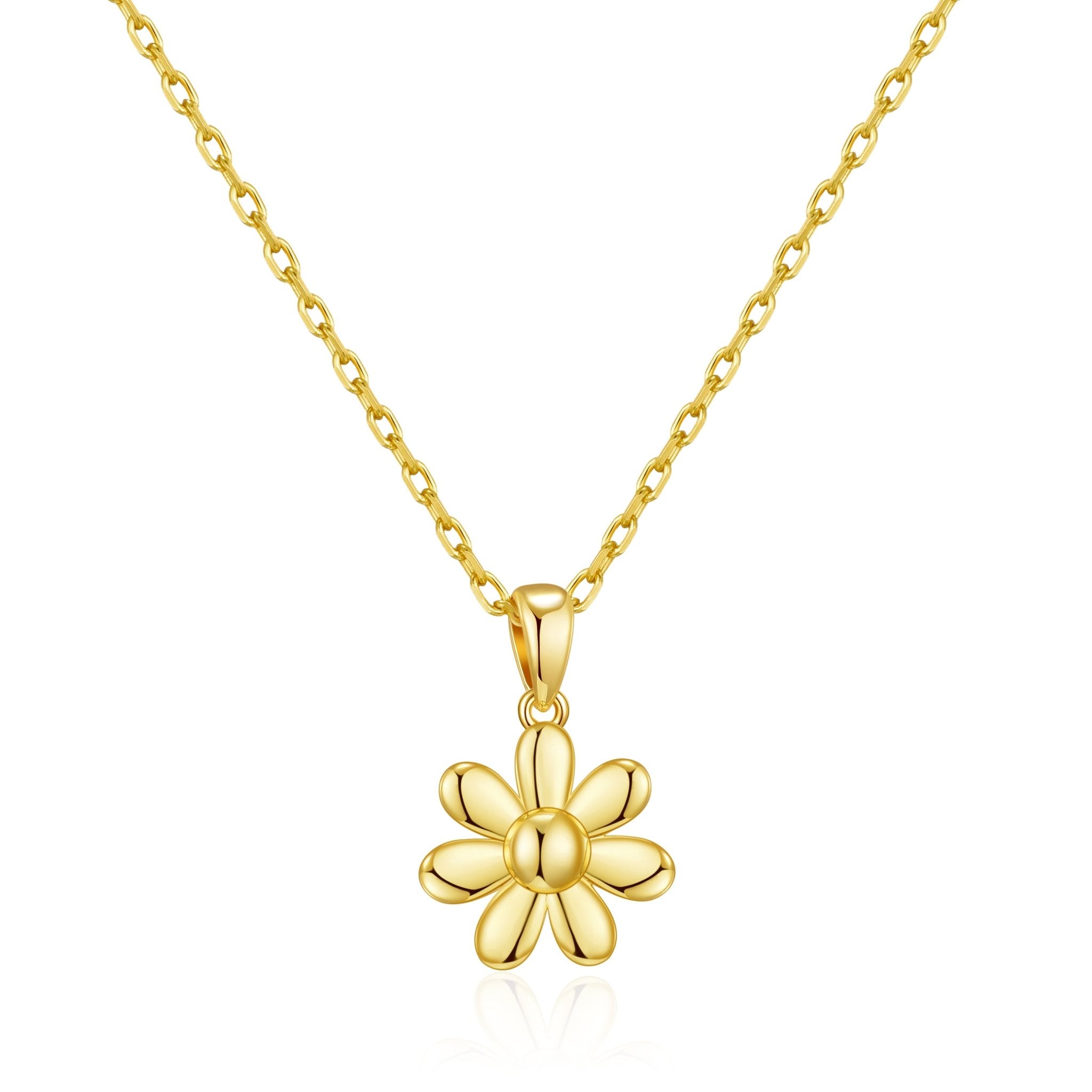 Gold Plated Daisy Necklace