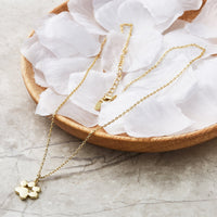 Gold Plated Dog Paw Necklace