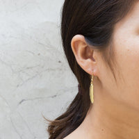 Gold Plated Feather Earrings
