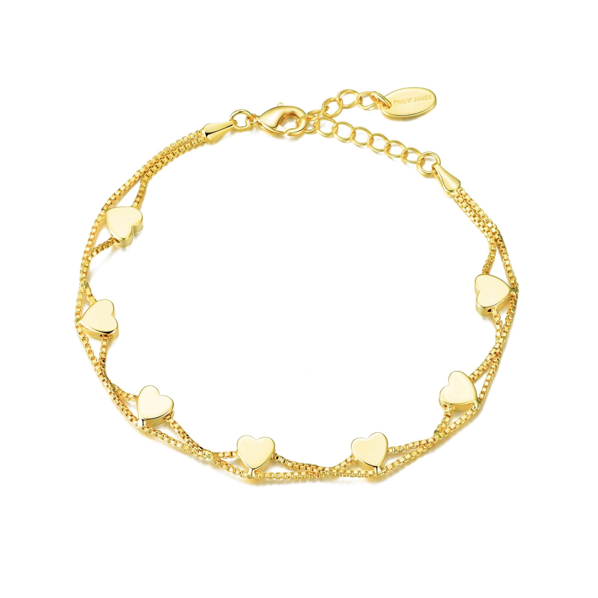 Gold Plated Heart Bracelet
