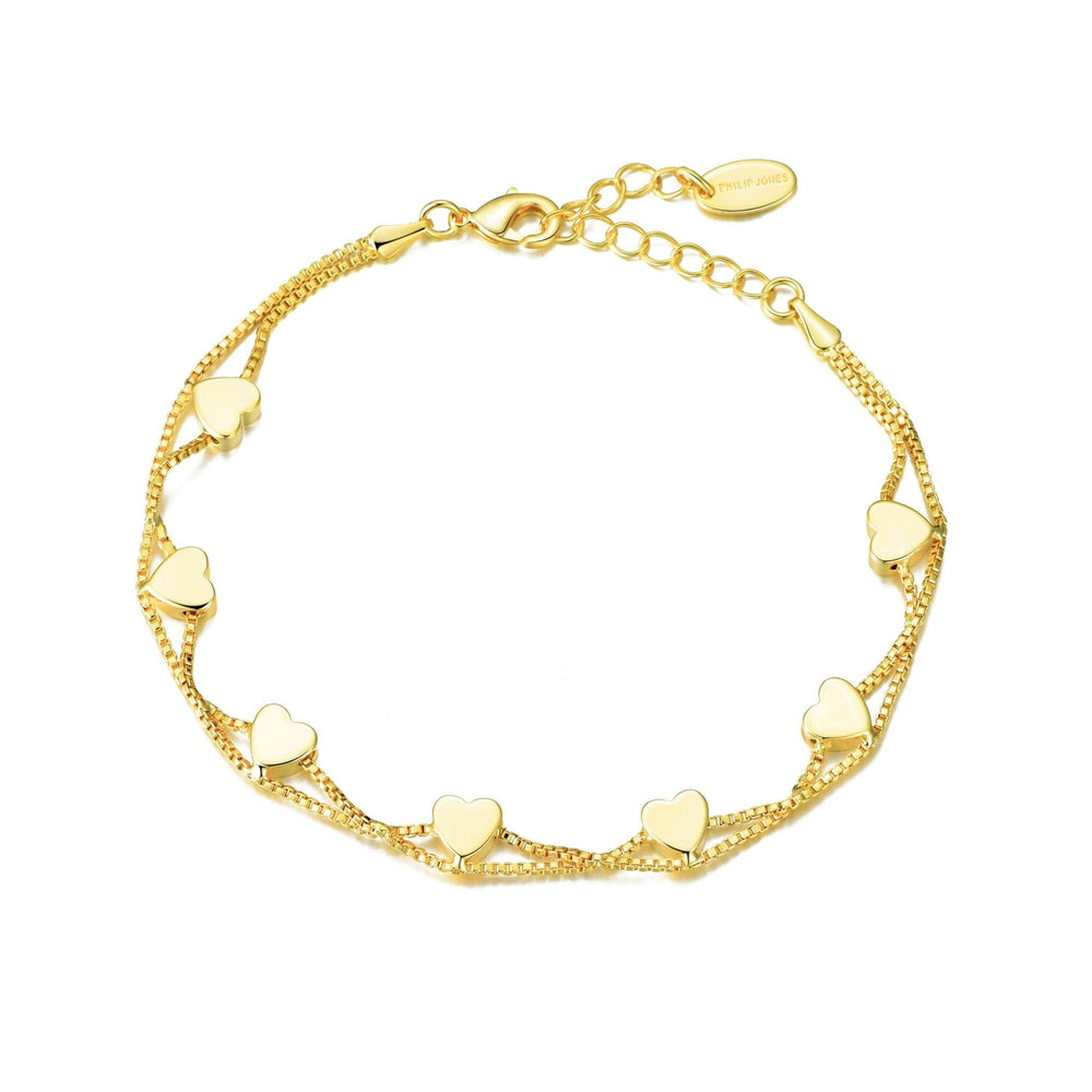 Gold Plated Heart Bracelet