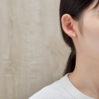 Gold Plated Heart Halo Earrings Created with Zircondia® Crystals