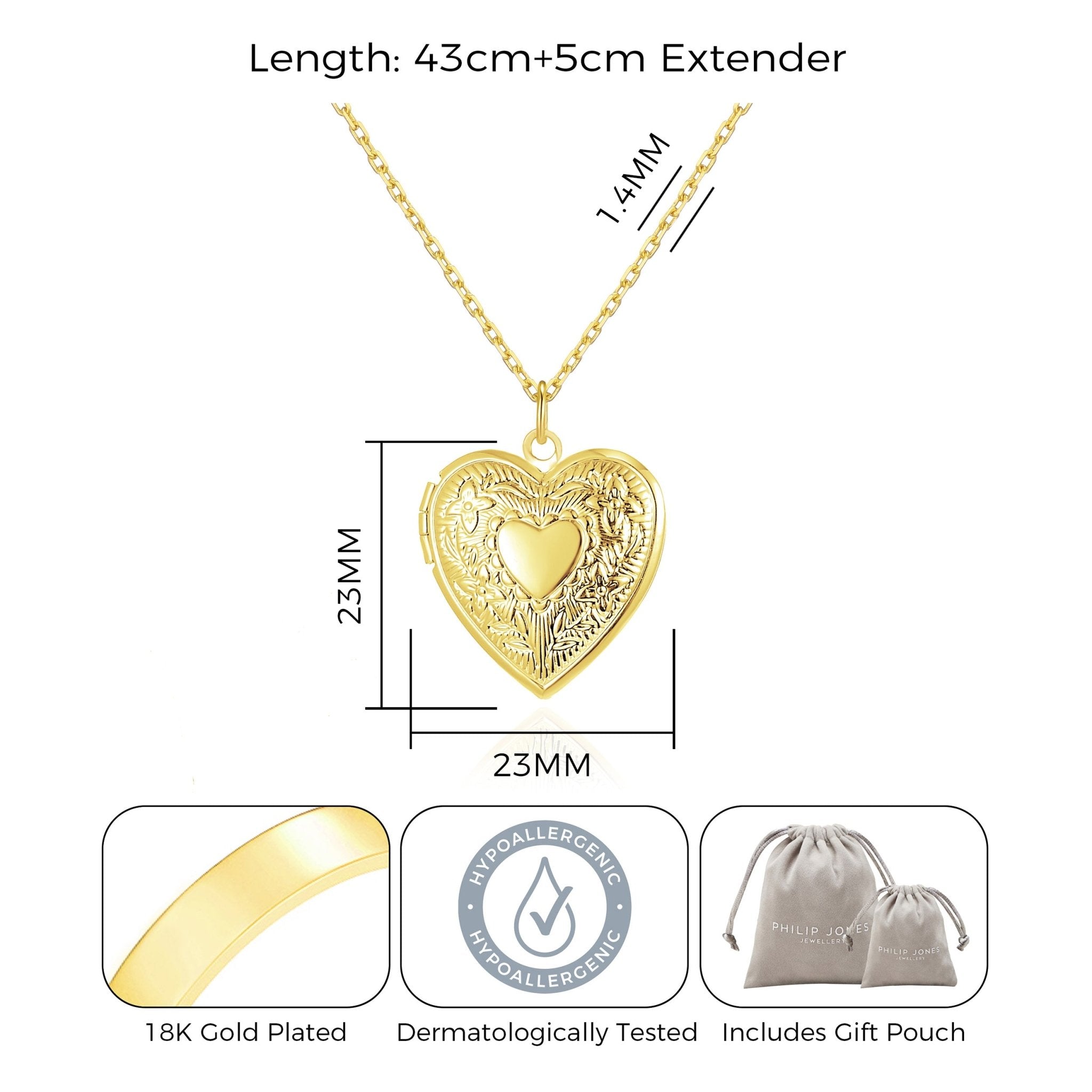 Gold Plated Heart Locket