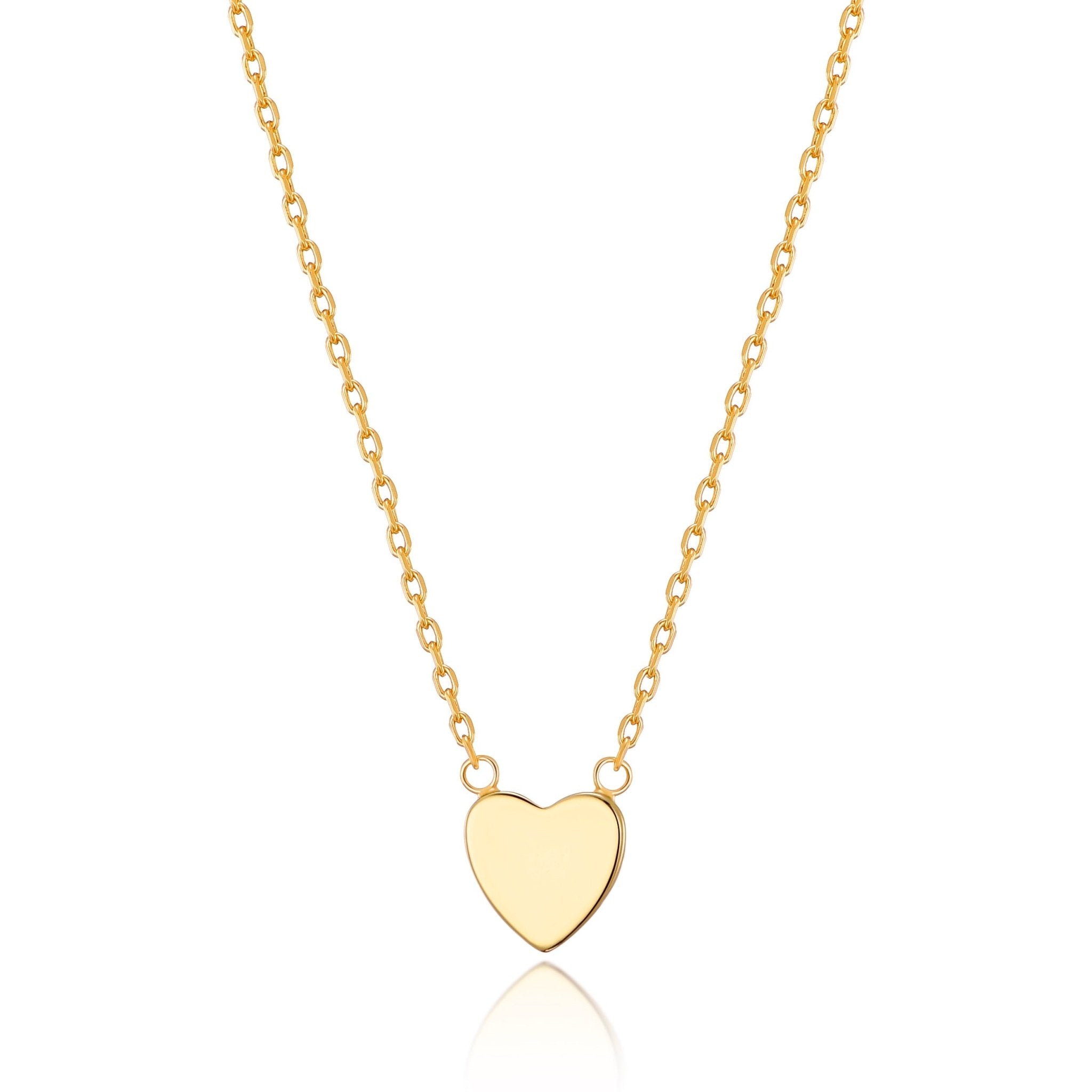 Gold Plated Heart Necklace with Quote Card