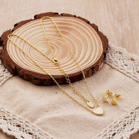Gold Plated Heart Set