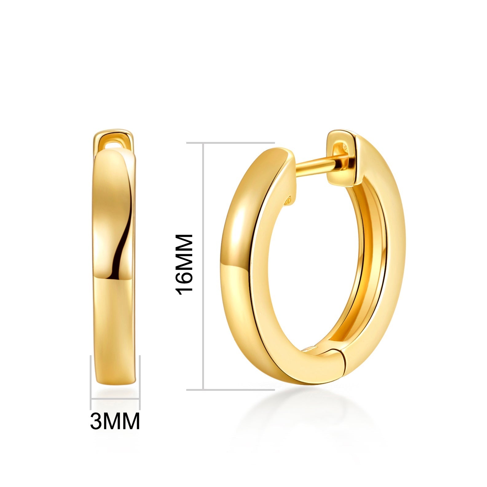 Gold Plated Hoop Earrings