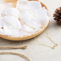 Gold Plated Infinity Pendant Necklace Created with Zircondia® Crystals