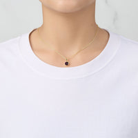 Gold Plated June (Alexandrite) Birthstone Necklace Created with Zircondia® Crystals