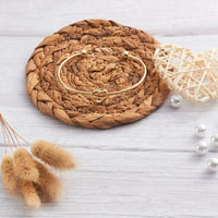 Gold Plated Love Knot Cuff Bangle