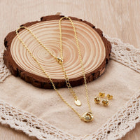 Gold Plated Love Knot Set