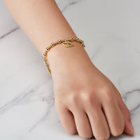 Gold Plated Mother and Daughter Quote Stretch Bracelet with Gift Box