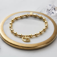 Gold Plated Mother and Daughter Quote Stretch Bracelet with Gift Box