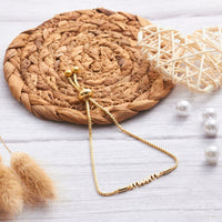 Gold Plated Mum Bracelet Created with Zircondia® Crystals