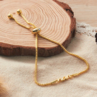 Gold Plated Nan Bracelet Created with Zircondia® Crystals