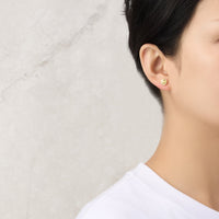 Gold Plated November (Topaz) Birthstone Earrings Created with Zircondia® Crystals