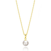 Gold Plated Shell Pearl Necklace