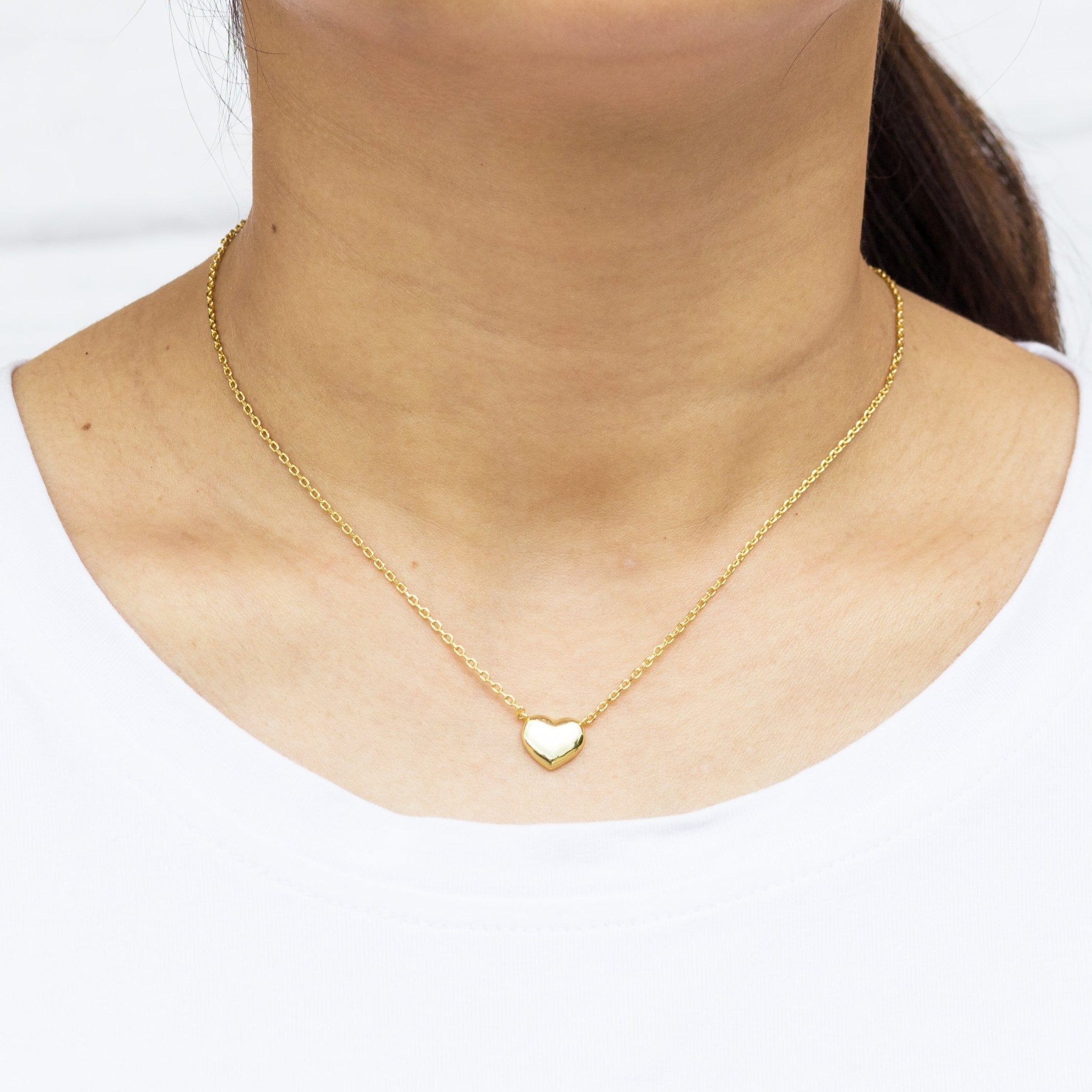 Gold Plated Sister Heart Necklace with Quote Card