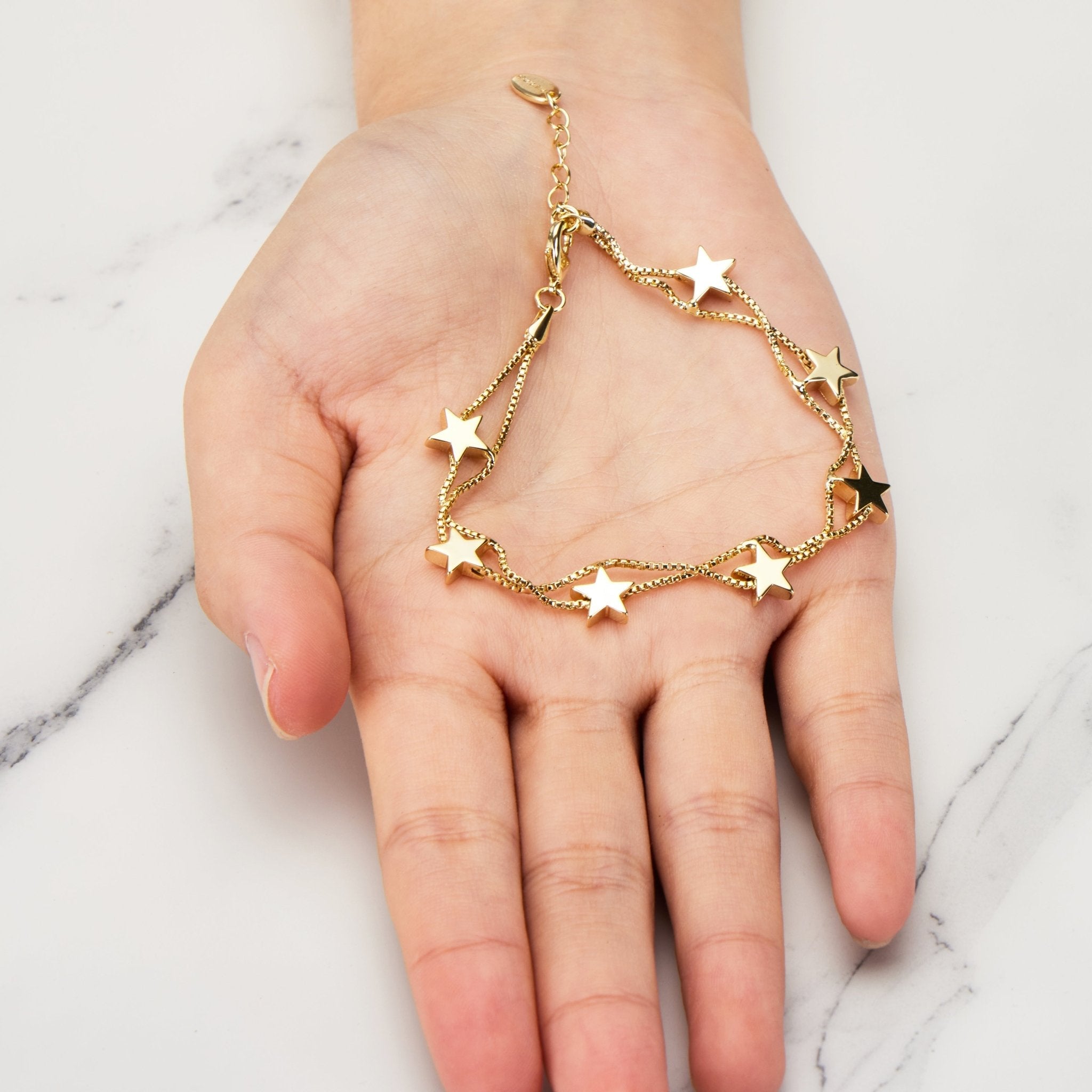 Gold Plated Star Bracelet