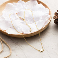 Gold Plated Star Necklace with Quote Card