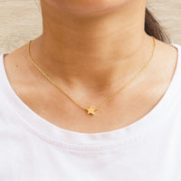 Gold Plated Star Necklace with Quote Card