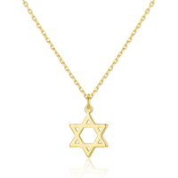 Gold Plated Star of David Necklace